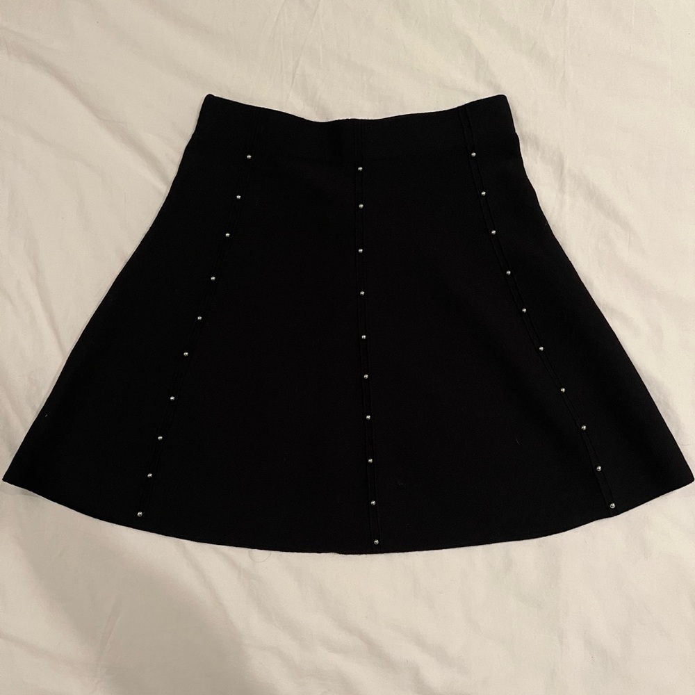 Zara - Black studded skirt (Small)